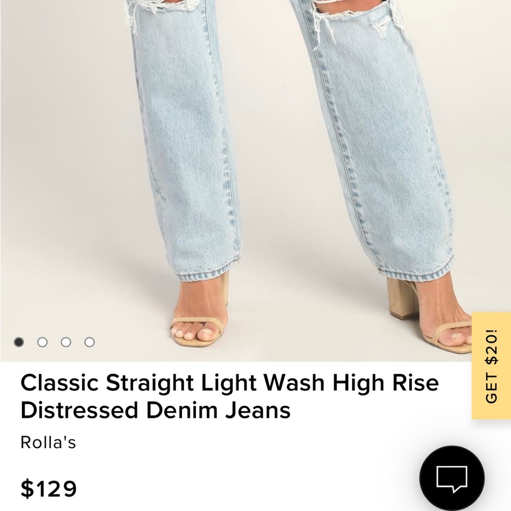 LIGHT BLUE ROLLAS DENIM